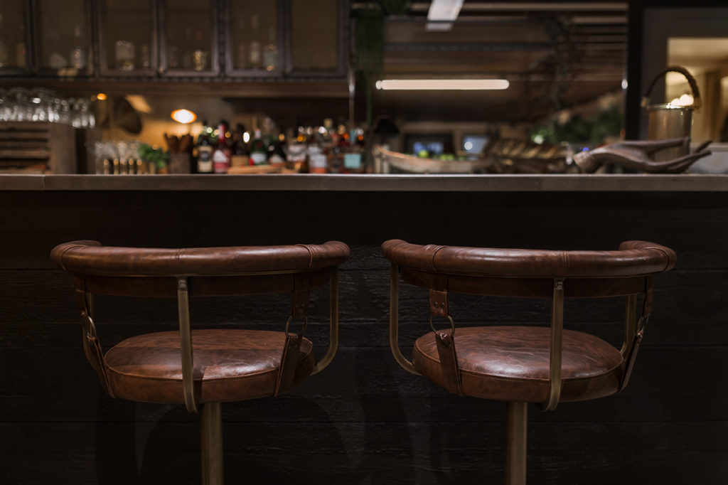 Bar stools in the Parlour room